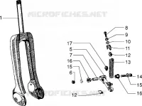 Suspension fork component parts