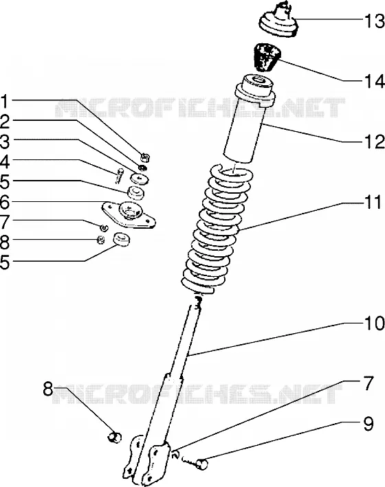 Front shock absorber