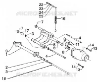 Swinging arm