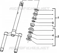 Steering bearing ball tracks