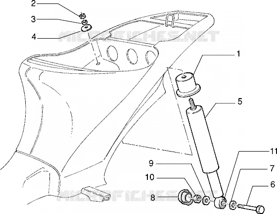 Rear shock absorber
