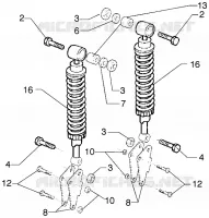 Rear shock absorbers