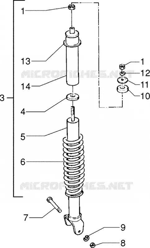 Rear shock absorber