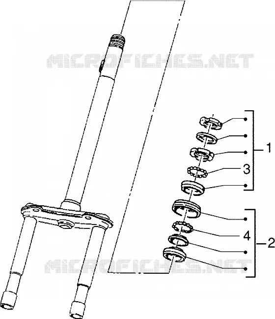 Steering bearing ball tracks