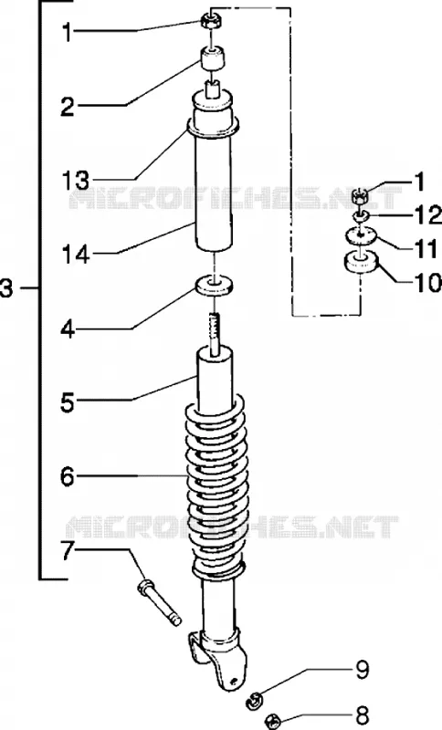 Rear shock absorber
