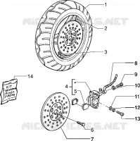 Front wheel - Caliper