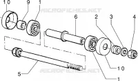 Front wheel component parts