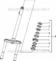 Steering bearing ball tracks