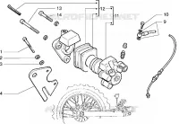 Rear brake caliper