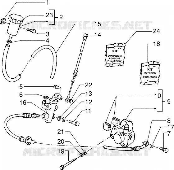 Front brake cylinder-Brake caliper