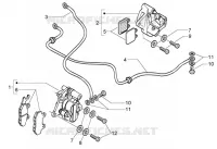 Brake calipers-brake pipes