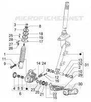 Steering column-disc brake
