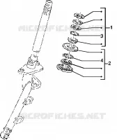 Steering bearing ball tracks
