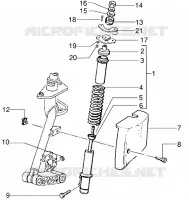 Front shock absorber