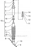 Rear shock absorber
