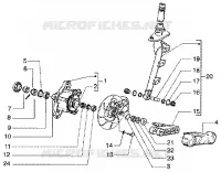 Steering column-disc brake