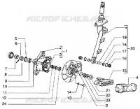 Steering column-disc brake