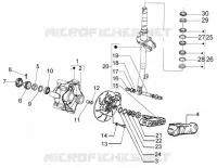 Steering column-disc brake