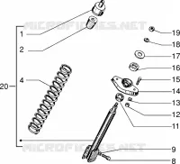 Front shock absorber