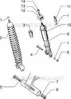 Rear shock absorber