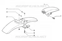 Front mudguard-rear mudguard