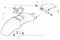 Front and rear mudguard