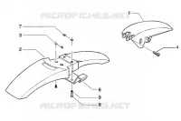 Front mudguard-rear mudguard