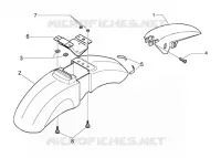 Front mudguard-rear mudguard