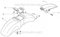 Front and rear mudguard