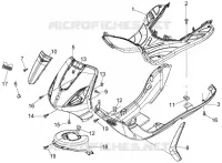 Front shield-foot board-spoiler