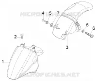 Front and rear mudguard