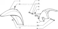 Front and rear mudguard