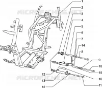 Chassis-Swingingarm-side stand