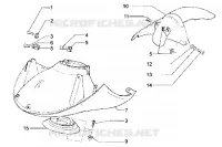Front mudguard-Rear mudguard