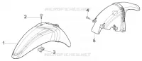 Front and rear mudguard