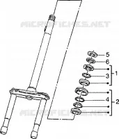 Steering bearing ball tracks