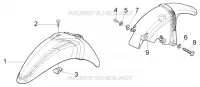 Front and rear mudguard