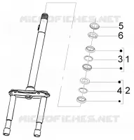 Steering bearing ball tracks