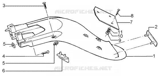 Rear mudguard