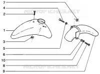 FRONT AND REAR MUDGUARD