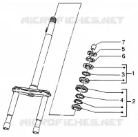 Steering bearing ball tracks