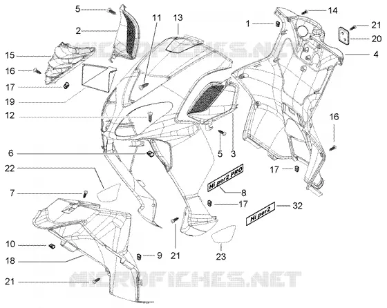 Front shield