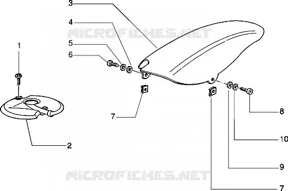 Front and rear mudguard