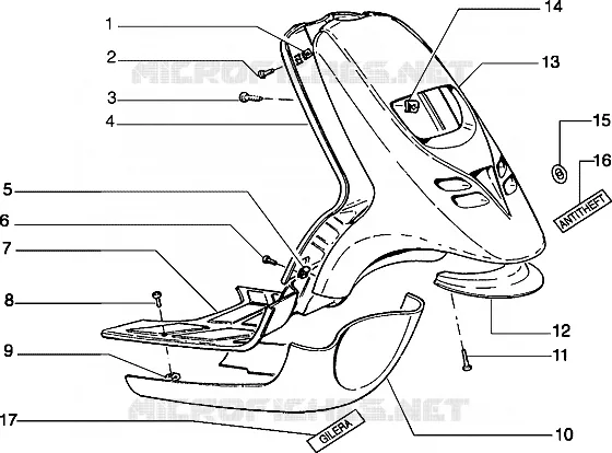 Front shield-Footboard-Spoiler
