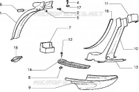 Protection covers-Rear mudguard