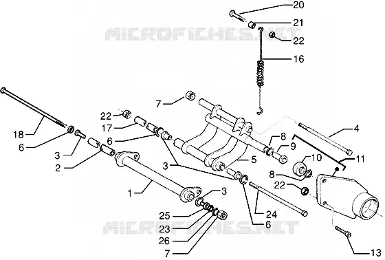Swinging arm