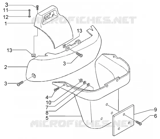 Rear coverings