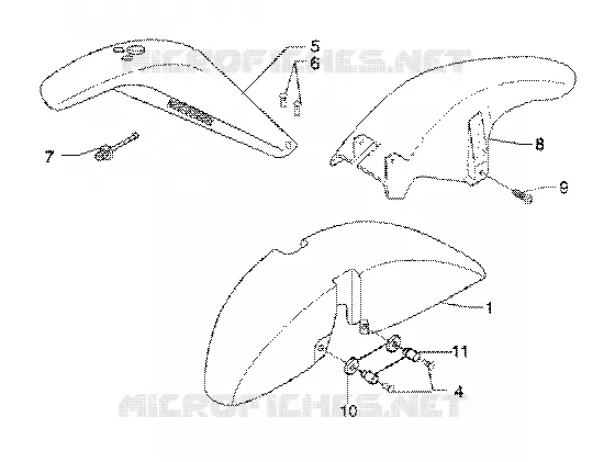 Wheel compartment- mudguard