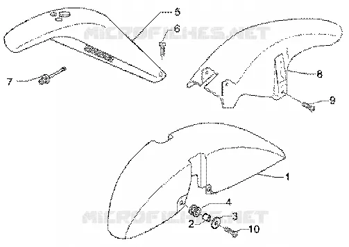 Wheel compartmentmudguard