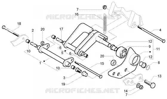 Swinging arm